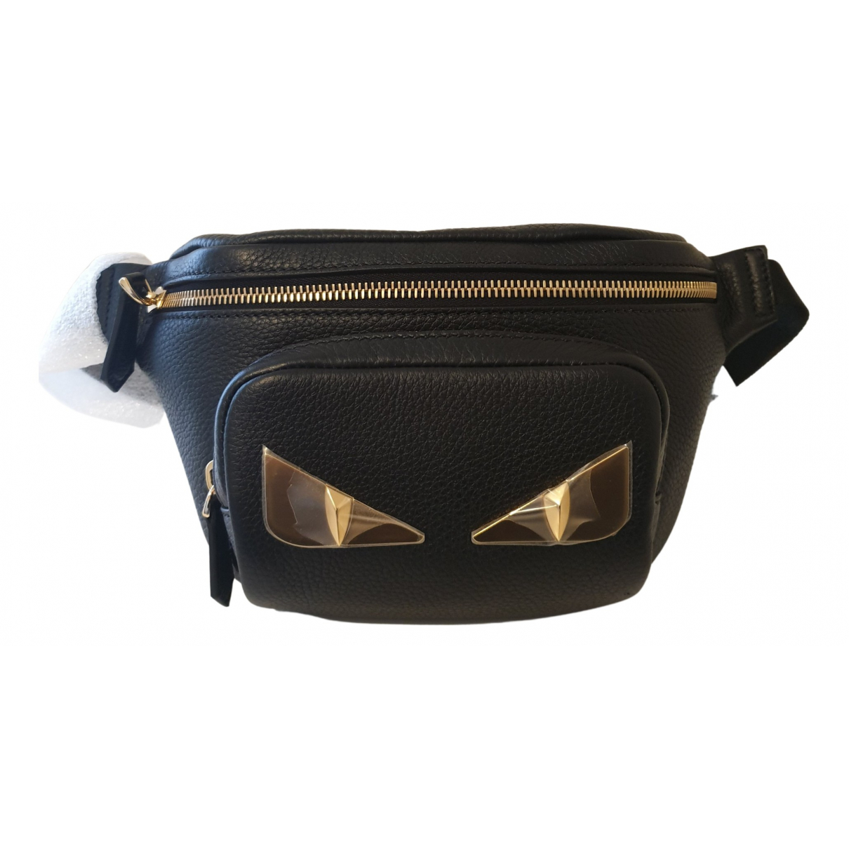 Leather belt bag Fendi Black in Leather 